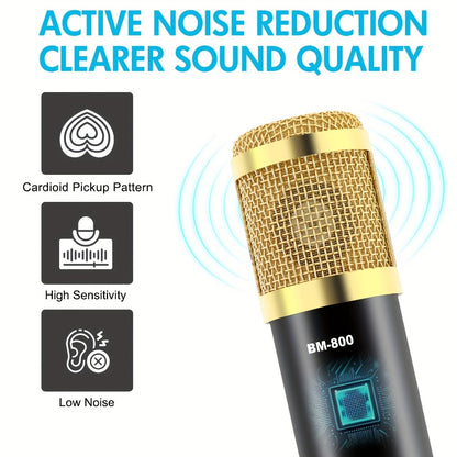 USB Audio Interface, 5V, Wireless, USB-C, Podcast, Microphone for Recording and Streaming
