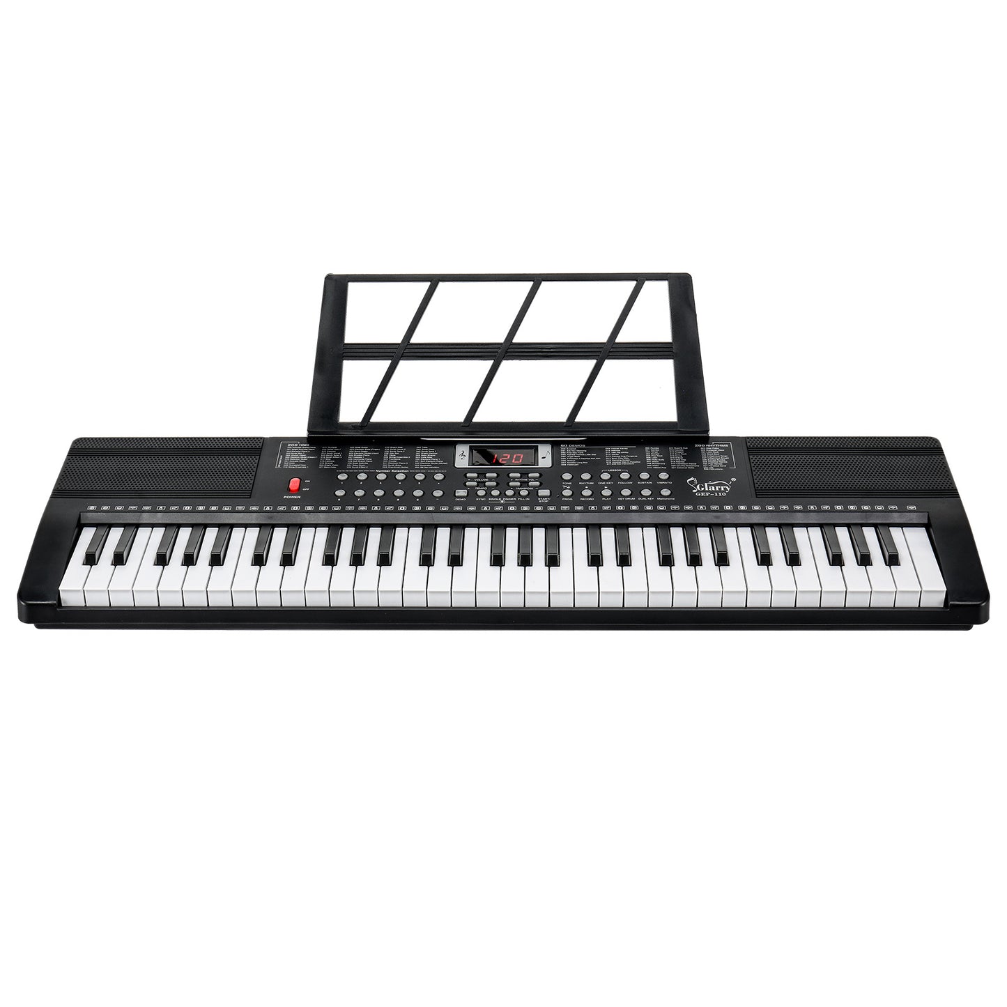 GEP-110 61-Key Keyboard Starter Kit - with Piano Stand, Bench, Built-in Speakers- 3 Teaching Modes for Beginners
