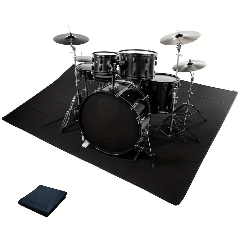 Drum Mats Featuring a Non-Slip Base (4X5.3 Feet), Suitable for Jazz And Electronic Drum Kits, Make a Perfect Present for Drummers. These Drum Additions Measure 47 by 63 Inches And Come in Black, Designed to Minimize for Noise