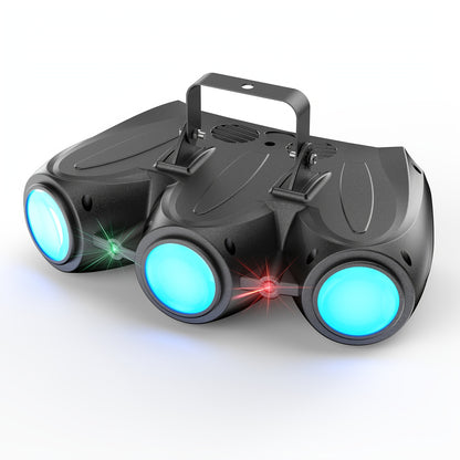 [Ideal For DJ Parties] 40W LED Laser RGBW Stage Light With 23 Programmable Dynamic Effects And Starlight Show Controlled By Auto And Sound-Activated DMX With Adjustable Speed/Sensitivity Ideal For DJ Parties/Ktv/Home