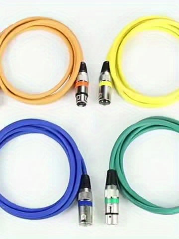 1pc 236. 22 Inch Microphone Cable, Audio Connection Cable, New Color Copper Alloy Head Large Three-Core Balance Gun Atoc Mixer Audio Connection Cable
