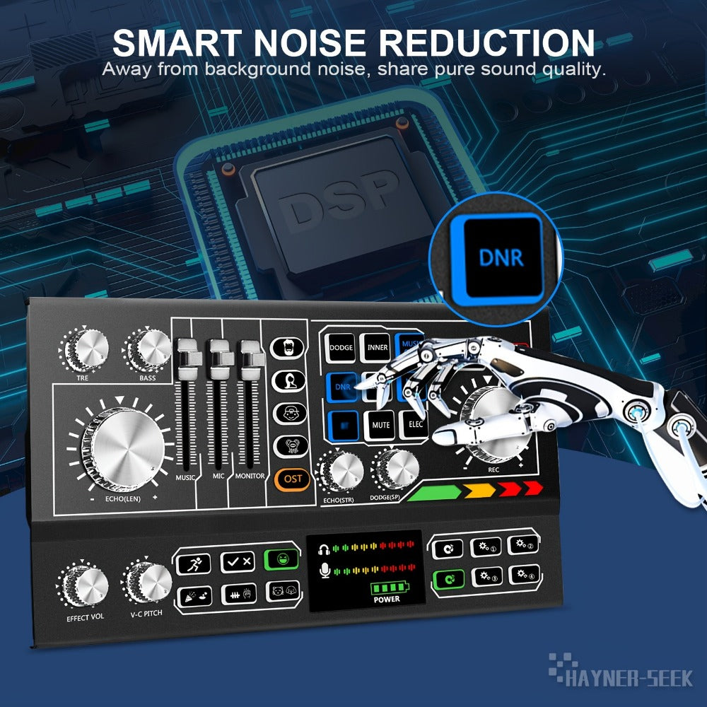 Audio Mixer, Podcast, Recording, Equipment for Live Sound for Home Practice, Rehearsal