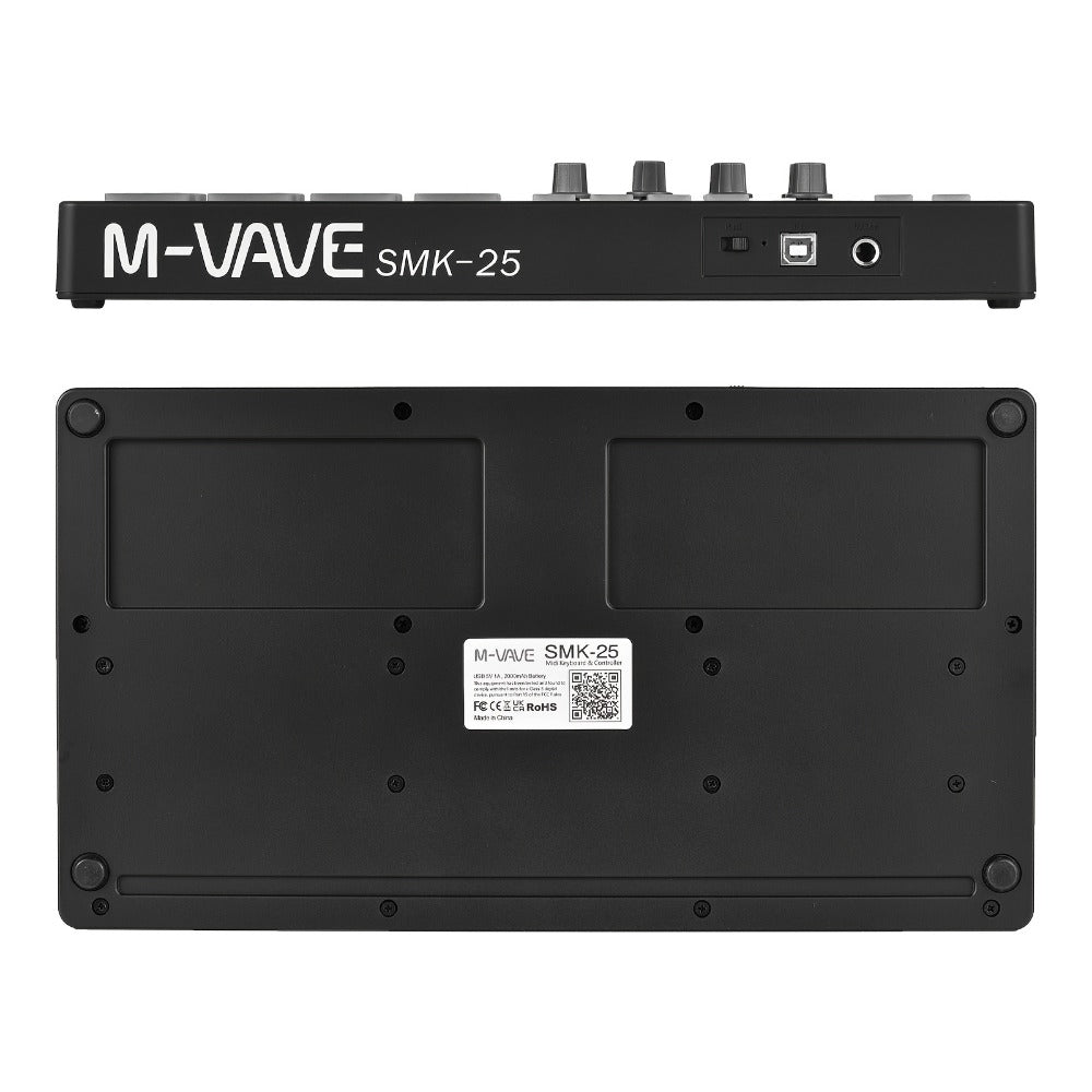 MIDI Pad Controller, RGB, Wireless, M-VAVE, 25-Key, Keyboard for Music Production