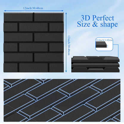 Self-Adhesive 18/48pcs Soundproof Wall Panels, High-Density Flame-Retardant Acoustic Foam Boards for Recording Studios, Home Theater, Game Rooms, Conference Rooms & Bedrooms-Layouts for Seamless Wall Coverage, Apartment Essentials, Renters Furniture