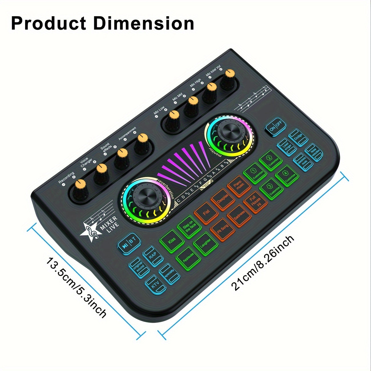 This Is a Professional Mixer And Sound Card X3, Ideal for Use with Laptops, Mobile Devices, Game Recording, Podcast Streaming, Internet Influencers, Hosts, Live Broadcasts