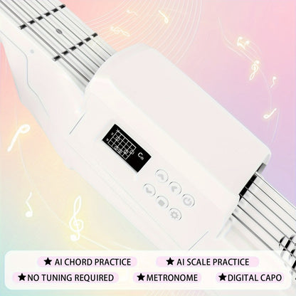Smart Electric Guitar with Chord Practice, MIDI, LCD Screen and Speaker