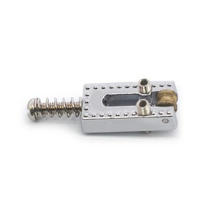 Electric Guitar Roller String Saddle 10. 5X21. 5Mm Single Coil Fixed Bridge String Saddle with a Golden Head