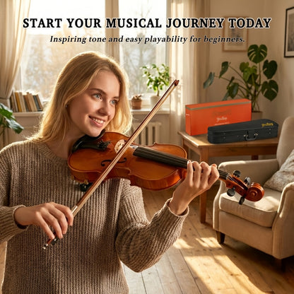 Full Size Violin, Full Size, Kit, Adults, Beginners for Lessons and Practice