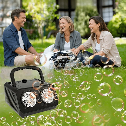 1pc Portable Bubble Maker, Stage Bubble Machine, Automatic Bubble Maker, Suitable for Parties Gatherings, Christmas Birthday Gifts, Holiday Surprise, Wedding Stage, Photo Booth Area, Stage Backdrop, Live Broadcast Lighting Fixtures