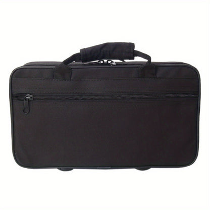 Portable 7-Guitar Folding Rack Stand with Padded Slots and Carry Bag