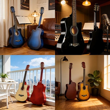 Acoustic Guitar, Starter, Kit, 38-Inch for Lessons and Practice