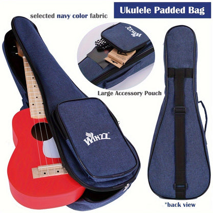Soprano Ukulele, Portable, 21 Inch, WINZZ, TG-U2, Inch for Lessons and Practice