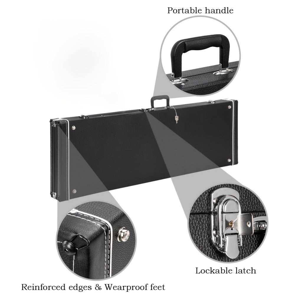 Guitar Case, 120cm, 122cm, Bass, Square, Hard for Storage and Travel