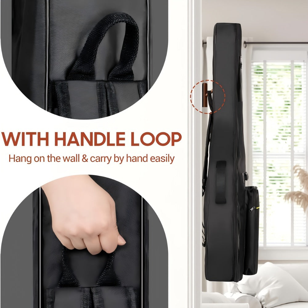 Guitar Case, Adjustable, 39 Inch, Inch, Backpack, Acoustic for Storage and Travel