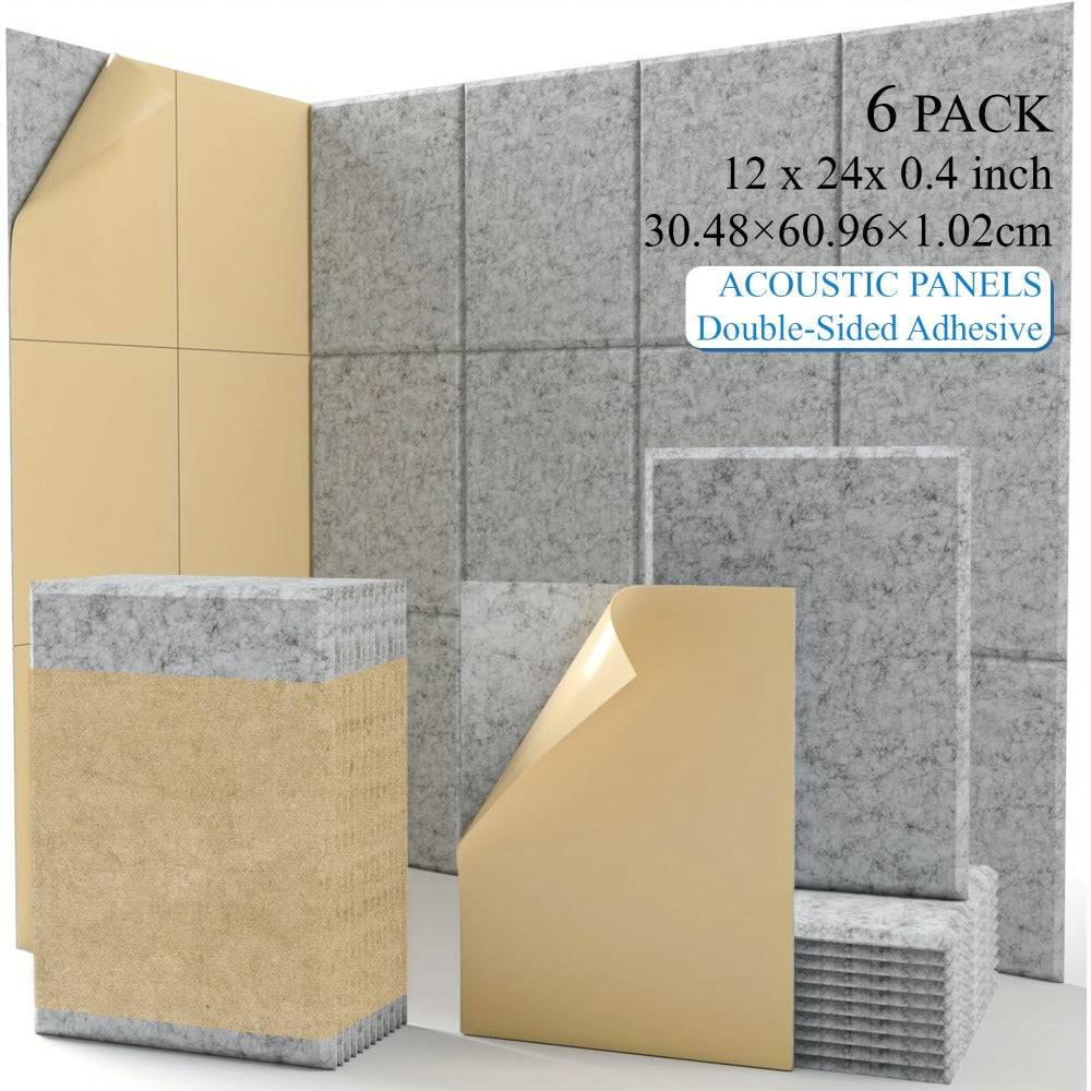 Acoustic Wall Panel, 12pcs, 6/12pcs for Reducing Room Reflections In Recording