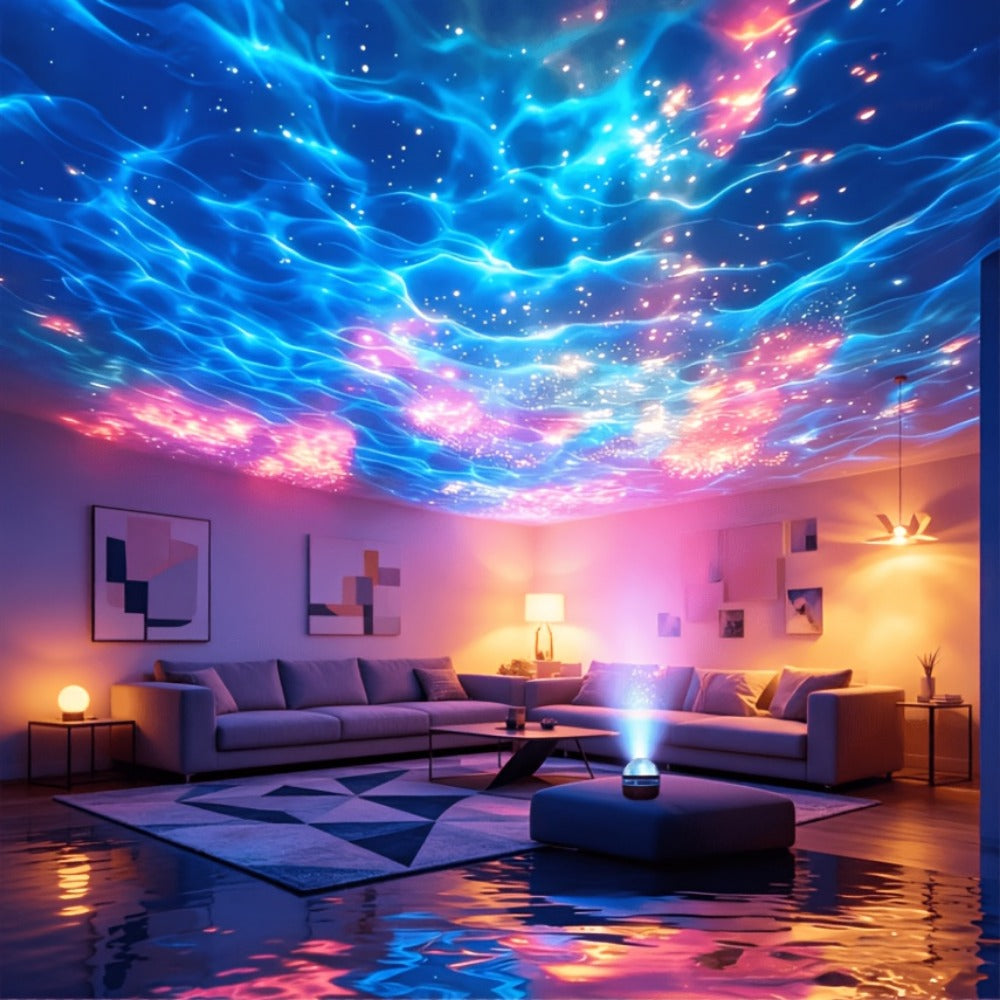 17-Color Star Projector Night Light with Remote, Timer and USB Power
