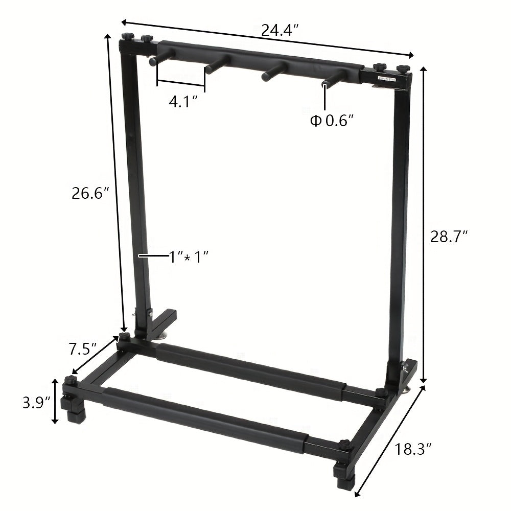 Versatile Rack - Style Stand: Accommodates Multiple Guitars And Basses with Ease Clearance Christmas Gifts