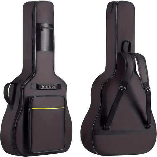 38 39 Inch Guitar Backpack Acoustic Guitar Bag 0.3 Inch Thick Padding Dual Adjustable Shoulder Strap Guitar Case Gig Bag with Back Hanger Loop (39 Inch)