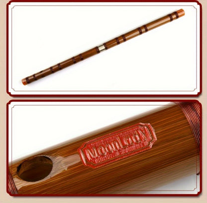 Chinese Bamboo Dizi Flute, Two-Section Traditional Instrument for Beginners