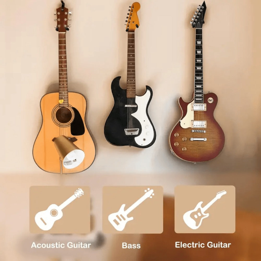 Guitar Stand, 2 Pack, Wall, Mount, Pack for Holding And Displaying Guitars