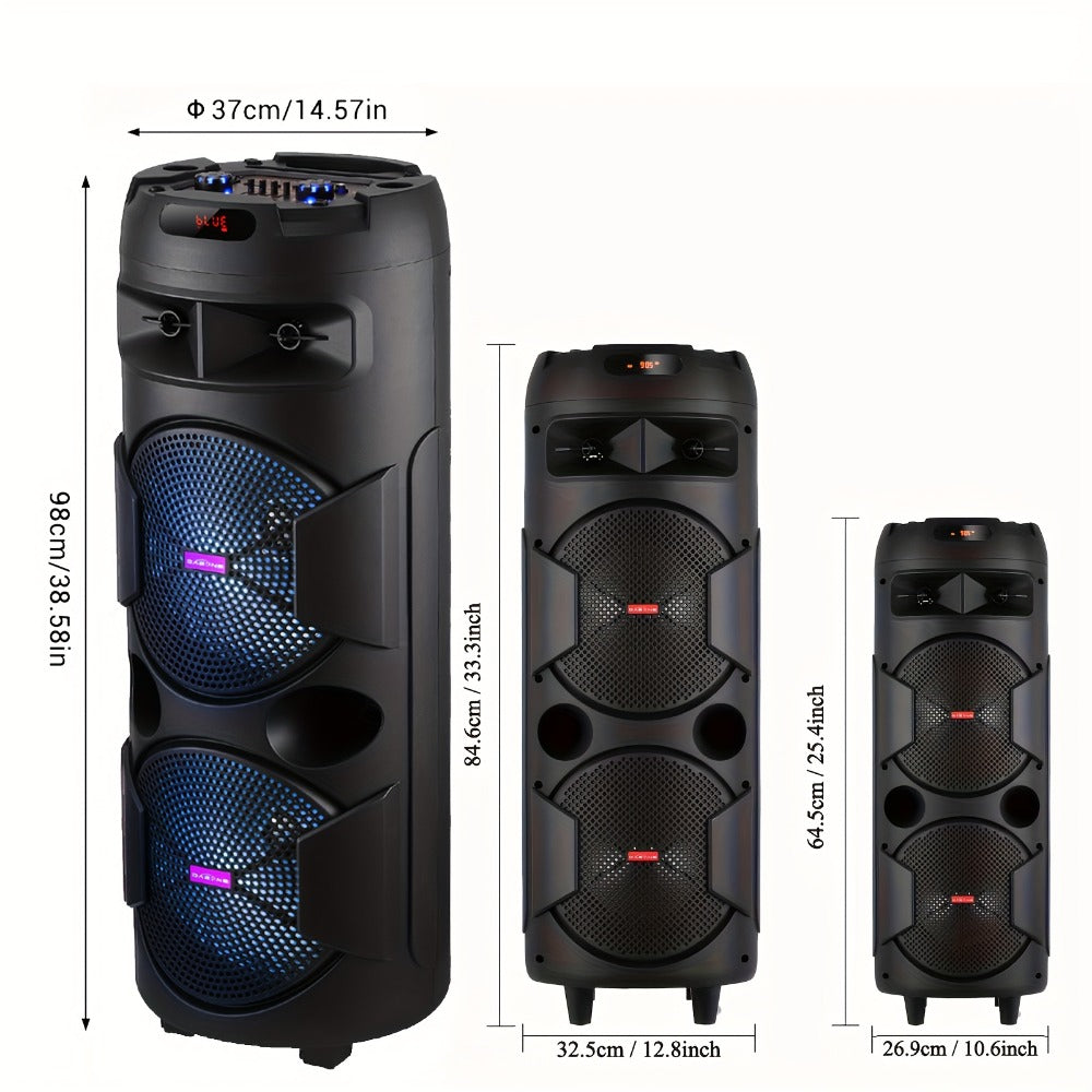 Portable PA Speaker, 36V, Wireless, USB, System, Built-In for Parties and Karaoke