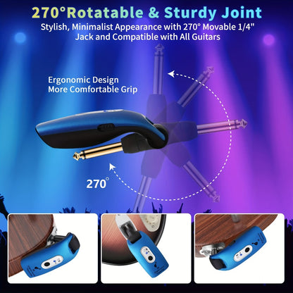 Wireless Instrument System, Blue, 2.4 GHz Wireless for Wireless Connection Between A