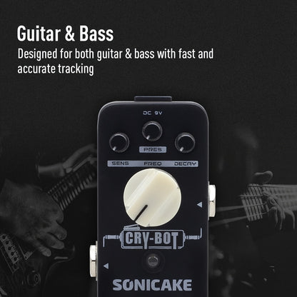 [Dynamic Sonicake Cry-Bot] Dynamic, Funky, Quacky Sonicake Cry-Bot Auto Wah/Envelope Filter - Includes 1pc Hook And Loop Tape