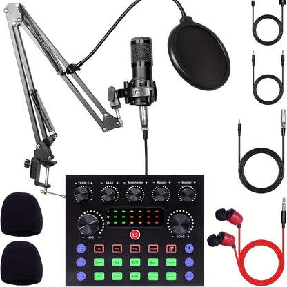Audio Mixer, Portable, Condenser, Recording, Kit for Live Sound
