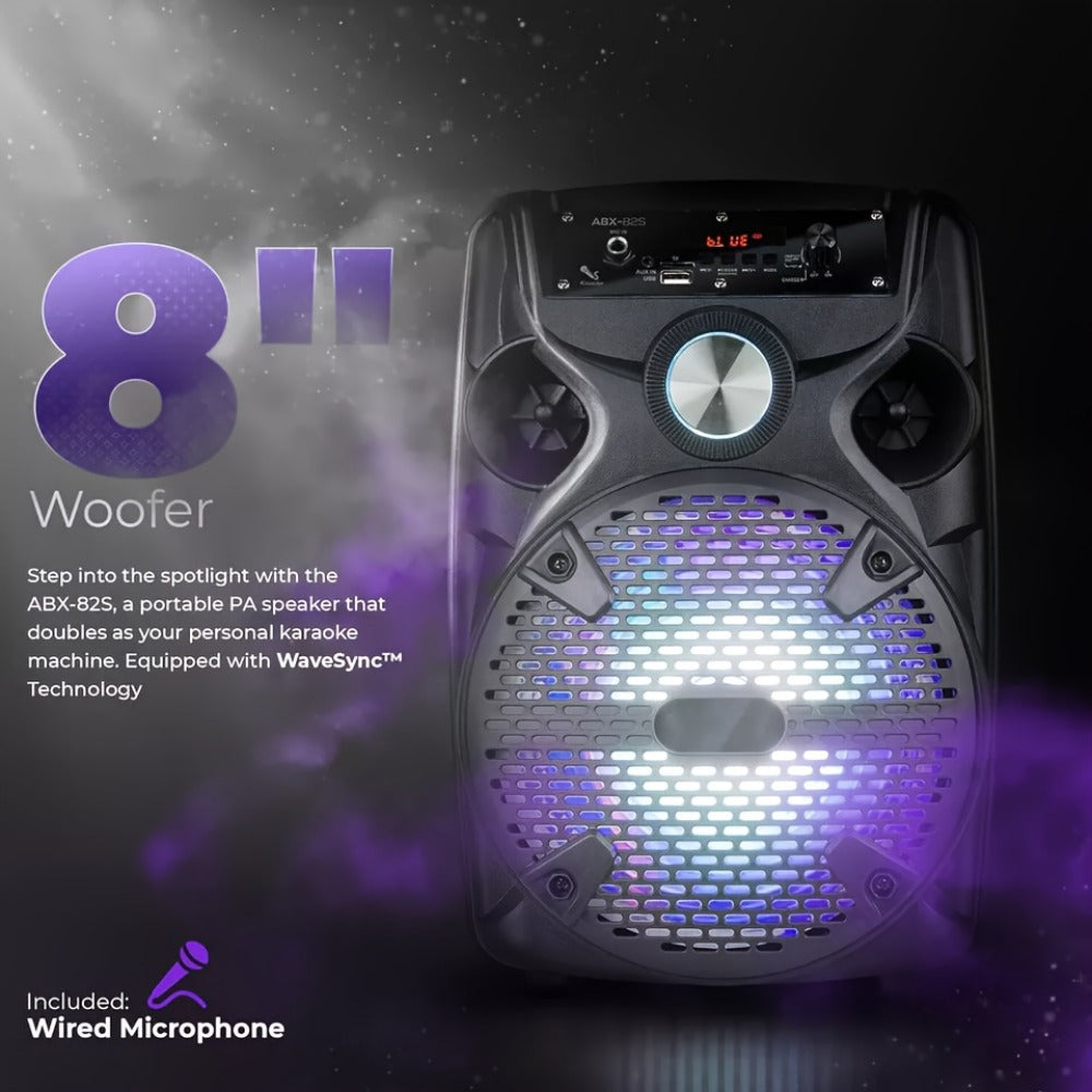 Portable PA Speaker, Rechargeable, Bluetooth, Wireless, 1100W, Subwoofer for Parties