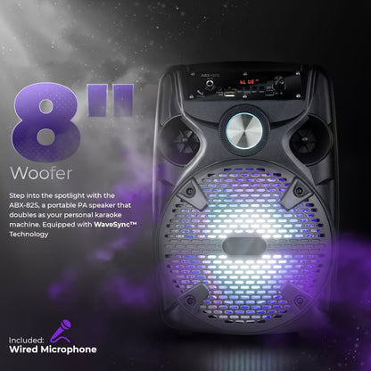 Portable PA Speaker, Rechargeable, Bluetooth, Wireless, 1100W, Subwoofer for Parties