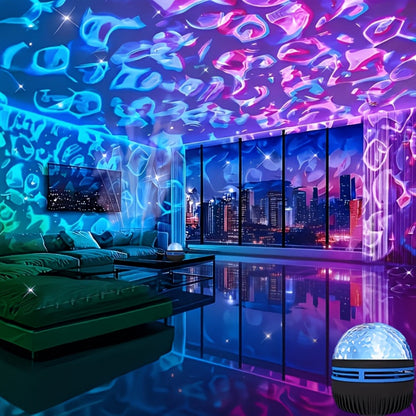 17-Color Star Projector Night Light with Remote, Timer and USB Power