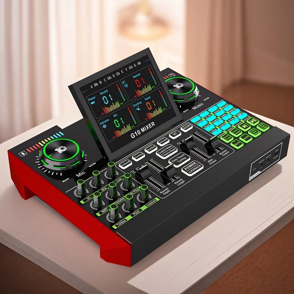 USB Audio Interface, Condenser, USB, Tenlamp, G10, Pro for Recording and Streaming