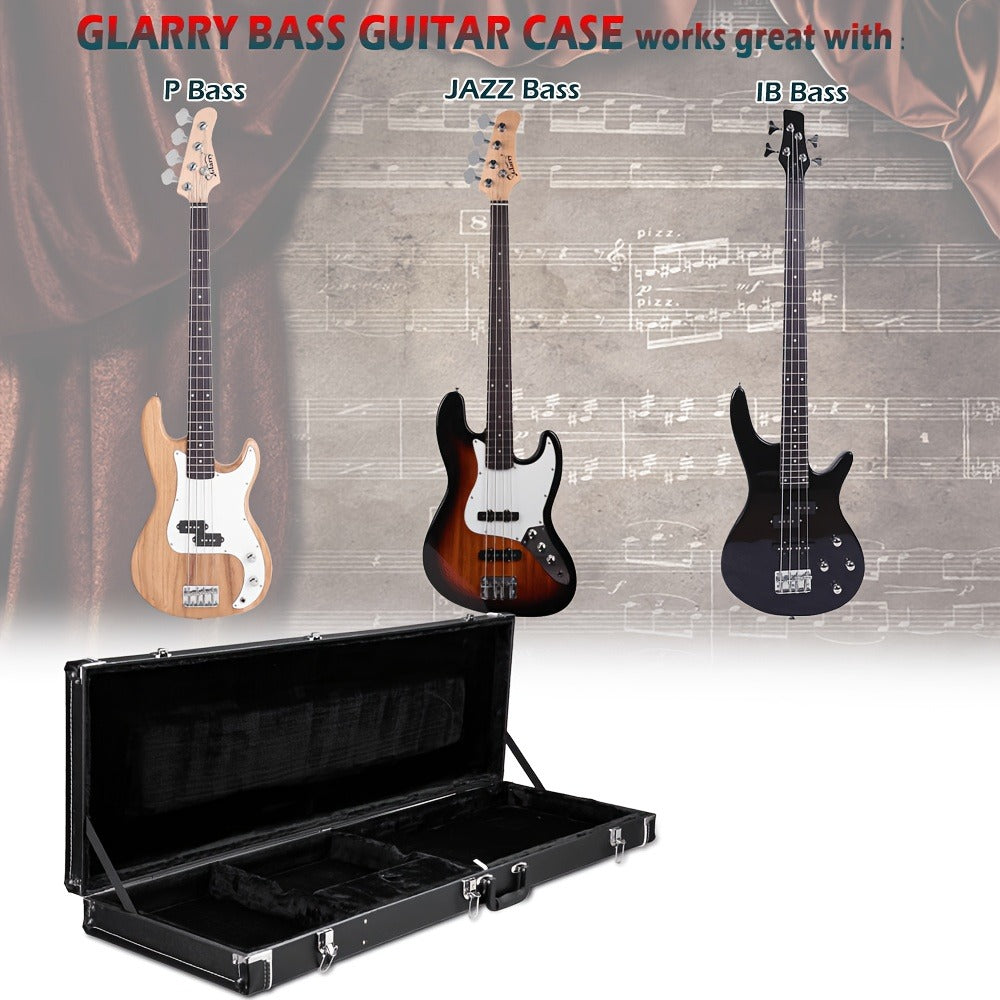 Guitar Case, 120cm, 122cm, Bass, Square, Hard for Storage and Travel