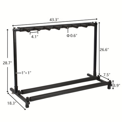 Versatile Rack - Style Stand: Accommodates Multiple Guitars And Basses with Ease Clearance Christmas Gifts