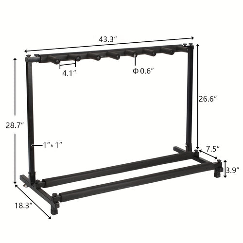 Versatile Rack - Style Stand: Accommodates Multiple Guitars And Basses with Ease Clearance Christmas Gifts