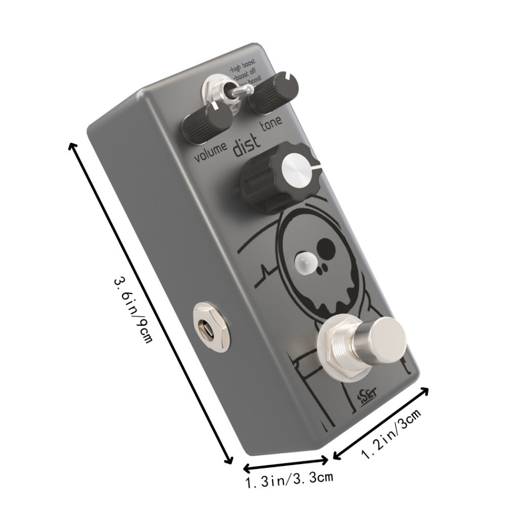 Guitar Effects Pedal, Zinc Alloy, USB, True Bypass, Heavy for Electric Guitar Or Bass Tone