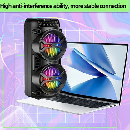 Peak 6500W Professional-Grade Subwoofer Wireless Speaker with Lightweight And Portable Design, High-Dynamic Sound Field Performance, Studio Recording Equipment, RGB Ambience Light Effects, Essential for Easter/Mother'S Day Parties