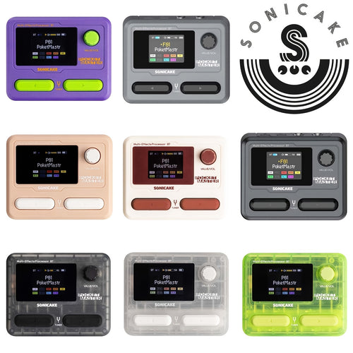 SONICAKE Pocket Master Guitar Modeling IR Cabinets Simulation Multi-Effects(English Version with 1pc Belt Clip)