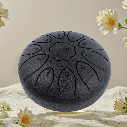 6-inch Steel Tongue Drum, 11-note Hand Drum with Drumsticks And Music Book, Suitable for Meditation And Yoga