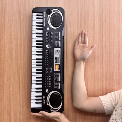 Portable Electronic Keyboard, Piano Keyboard, USB, 61-Key, Piano, Set for Beginner Lessons