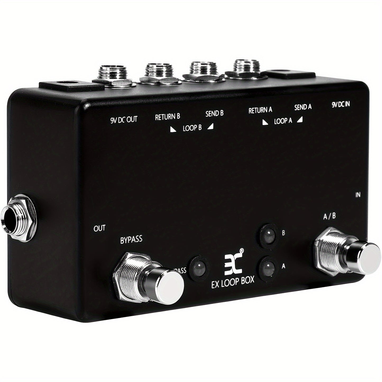 Guitar Effects Loop Switcher Pedal - Passive Channel Switcher Box Switching 2 Loop Channels And Bypassing - For Guitarists -  Suitable for Live Performances & Studio Recording - Great Gift for Musicians