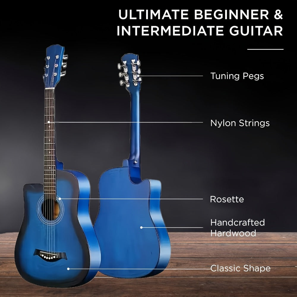 Acoustic Guitar, 38 Inch, Inch, Matte, Beginners for Lessons and Practice