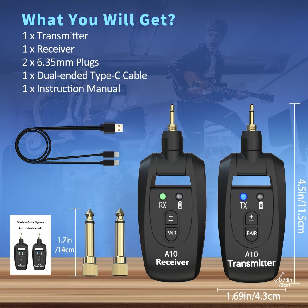 Wireless Instrument System, 2.4 GHz Wireless for Wireless Connection Between A Instrument