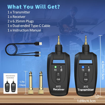 Wireless Instrument System, 2.4 GHz Wireless for Wireless Connection Between A Instrument
