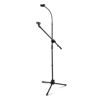 Adjustable Tripod Microphone Boom Stand for Studio, Podcast and Stage