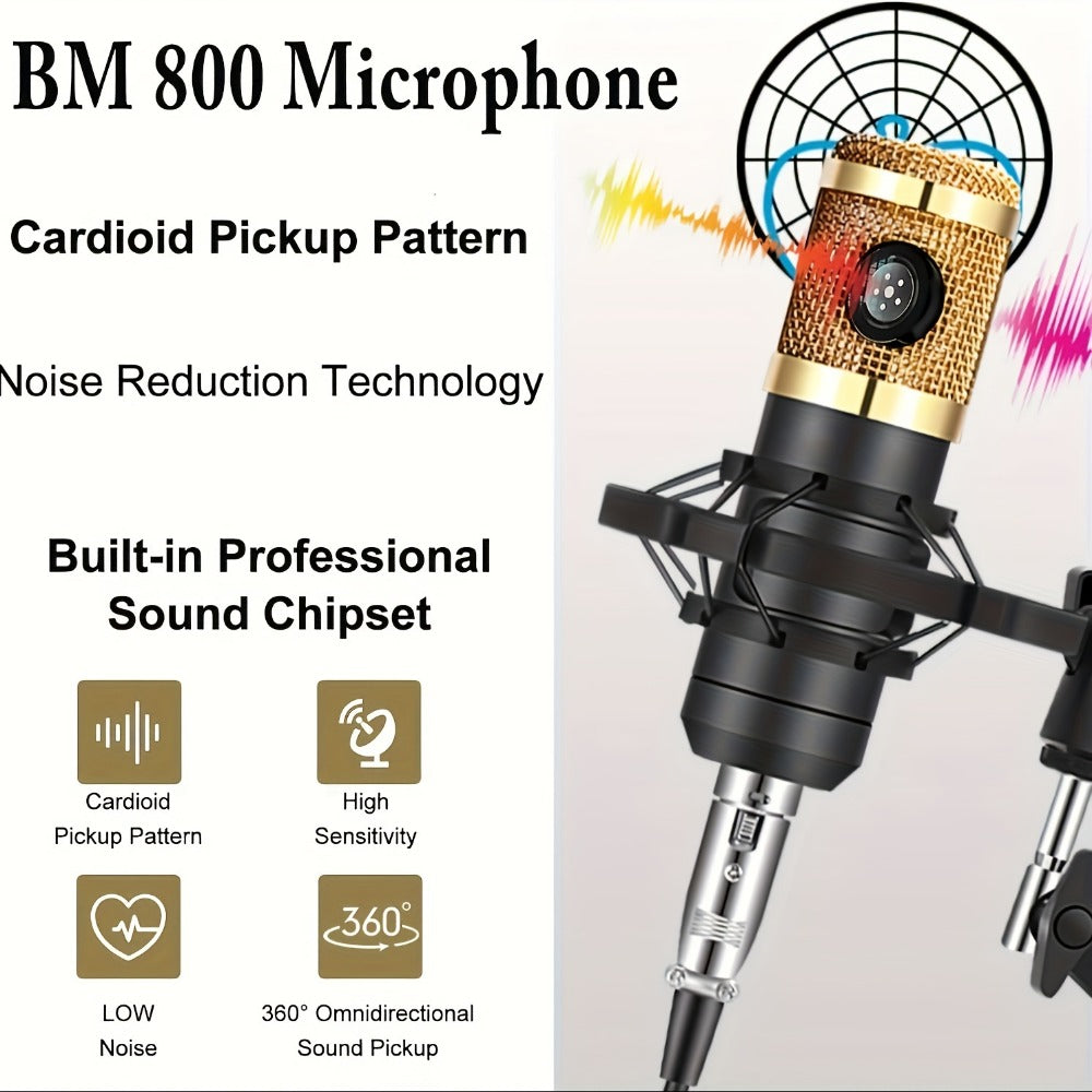 USB Audio Interface, V8-JIN, USB, Rechargeable, Podcast, Equipment for Recording