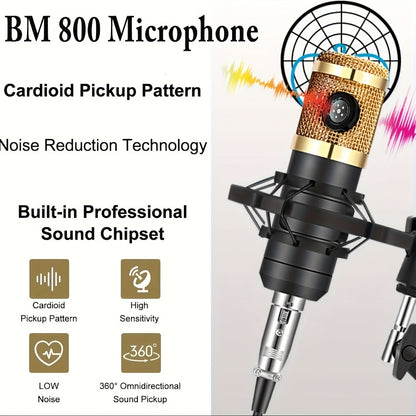 USB Audio Interface, V8-JIN, USB, Rechargeable, Podcast, Equipment for Recording