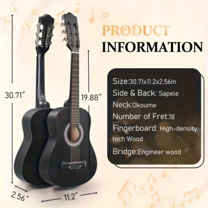 Acoustic Guitar, Light Sky Blue, 30 inch, Glarry, 30-Inch, Size for Lessons and Practice