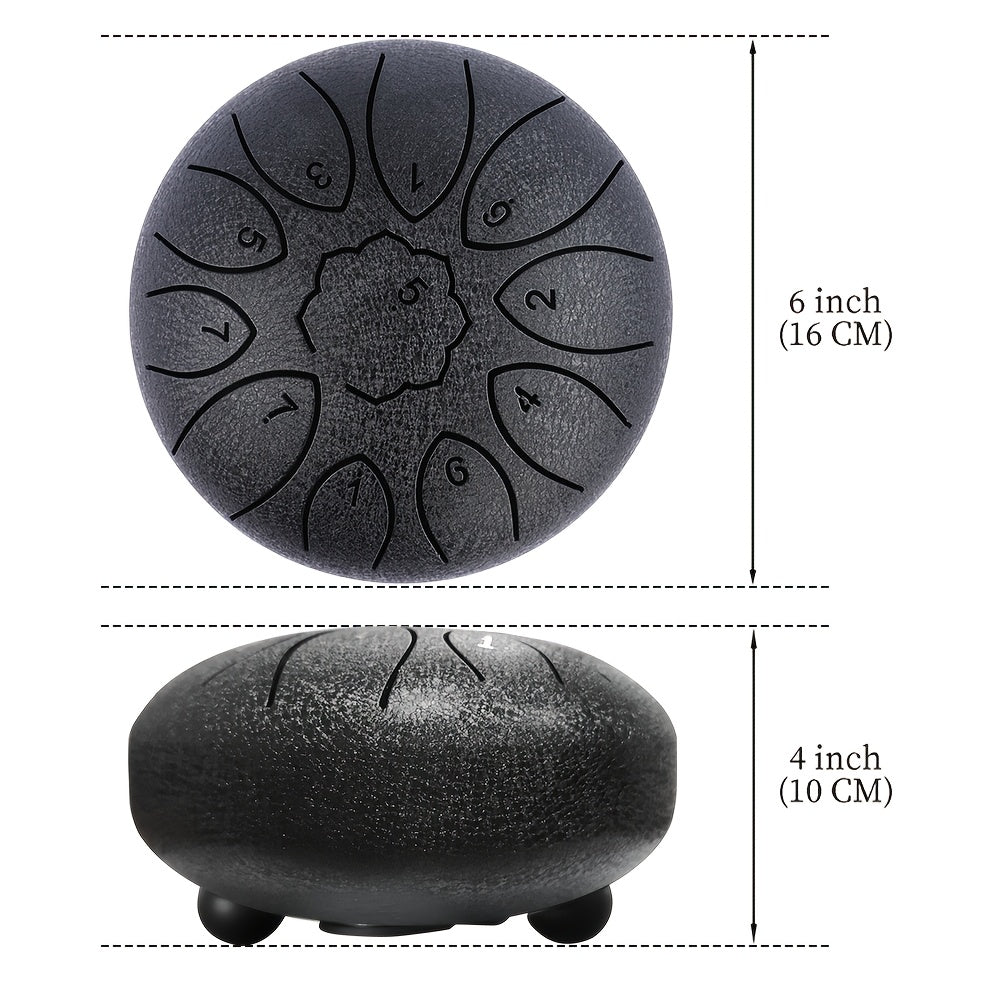 Outdoor Garden Rain Drum, Steel Tongue Drum-Durable Metal, Soothing Rainfall Sounds, Perfect for Garden, Yoga & Meditation