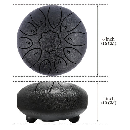 Outdoor Garden Rain Drum, Steel Tongue Drum-Durable Metal, Soothing Rainfall Sounds, Perfect for Garden, Yoga & Meditation